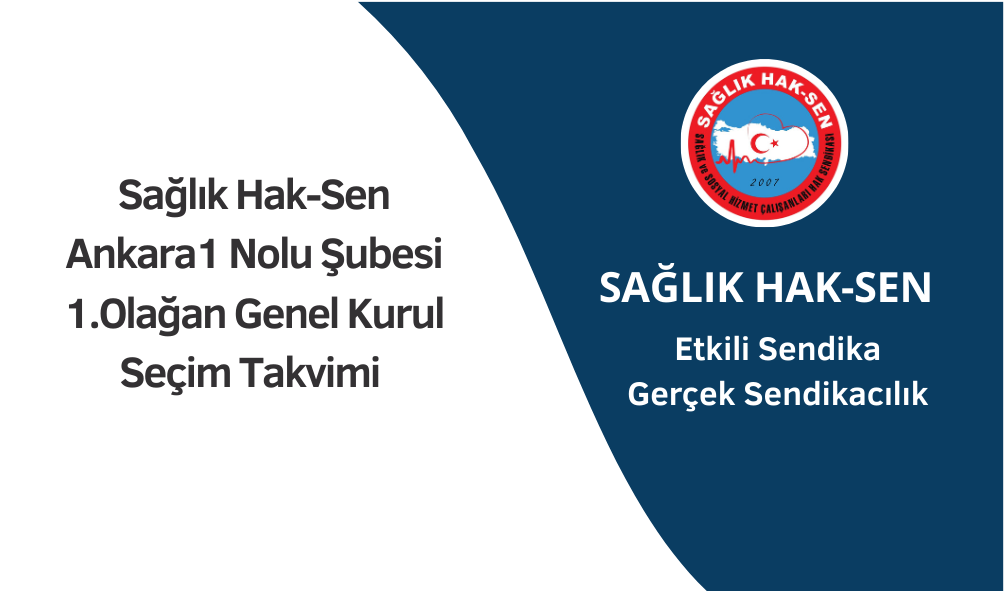 Ankara 1 Nolu Şube 1. Olağan Genel Kurul İlanı