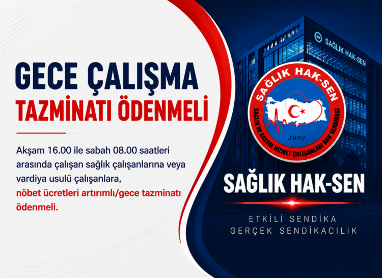 Gece Çalışma Tazminatı Ödenmeli